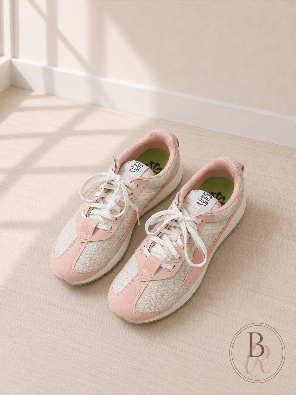 Nike Sun Club Sneakers Pink Cream Athletic Shoes Women’s Size 8.5